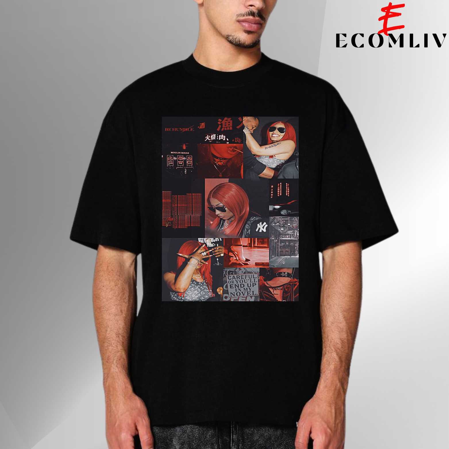 Nicki Minaj Pop Culture T-Shirt, Hip Hop Rap Queen Tee, Streetwear Graphic Shirt
